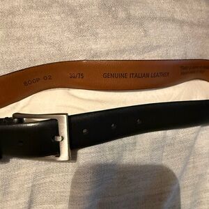Genuine Italian Leather Black Belt